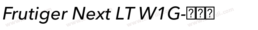 Frutiger Next LT W1G字体转换 Frutiger Next LT W1G字体转换